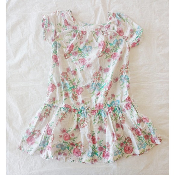 United Colors Of Benetton Other - United Colors of Benetton Girls Drop Waist Cotton Floral Dress